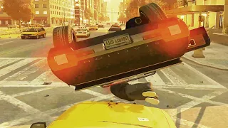 GTA 4 Car Crashes (No Mods)