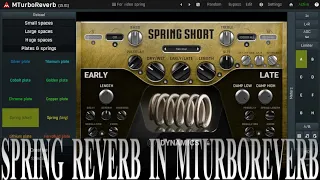 Spring reverb design in MTurboReverb
