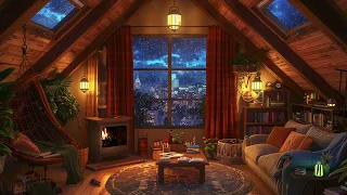 Cozy Cabin Retreat: Rain Sounds and Fireplace Crackling for a Serene Atmosphere and Restful Sleep