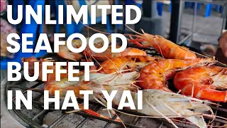 NON-STOP EATING!!! Rim Nam All-You-Can-Eat Seafood Buffet In Hat Yai | Thai Food