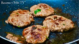 Tortitas de Carne Molida Fácil y Rápido - Una receta bien diferente