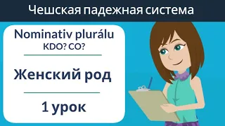 Множественное число женский род | 1 pád | Практика