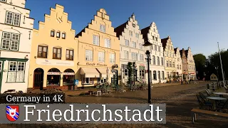 【4K】 Friedrichstadt | Video Walk Around "Little-Amsterdam" in Northern Germany