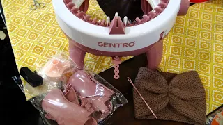 Sentro Knitting Machine Accessories Kit Unboxing, Tension Info & Quick Cinched Head Band Tutorial!