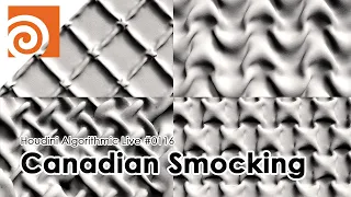 Houdini Algorithmic Live #116 -  Canadian Smocking