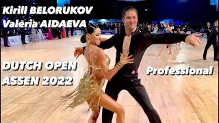 Kirill Belorukov - Valeria Aidaeva | Dutch Open Assen 2022 | Cha-cha-cha | WDC Professional Latin