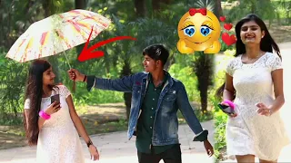 Umbrella prank on cute girls (epic reaction) | pappu prankster