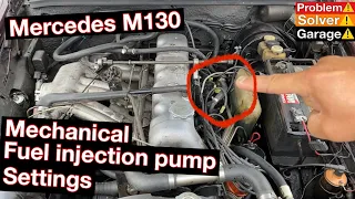 Mercedes m130 mechanical fuel injection pump setting. Mercedes pagoda, 280se 280sel w108 w109