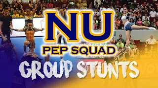 NU Pep Squad - UAAP Group Stunts | 2015 to 2018