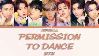 BTS - PERMISSION TO DANCE [ПЕРЕВОД/COLOR CODED LYRICS]