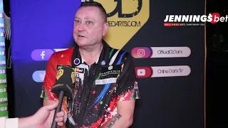 Kevin Painter JenningsBet World Seniors Darts Championship first round reaction