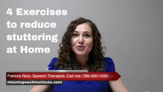 4 exercises to reduce stuttering at home