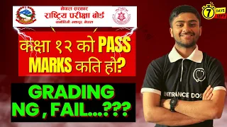 कक्षा १२ को PASS MARKs कति हो…? NG & GRADING SYSTEM /GPA CONVERSION For Class 12 NEB