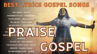 LYRICS Gospel Song Playlist🛐Top Gospel Music Of All Time✝Sinach🎵CeCe Winans🎵Tasha Cobbs Way Maker