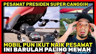CANGGIHNYA PESAWAT PRESIDEN INDONESIA ! Ternyata Mobil Presiden Juga Ikutan Terbang 🇲🇾Reaction