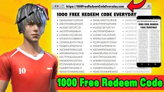 I Got Free 1000 Redeem Code in 5 Minutes😍🔥||  Free Redeem Code Website Revealed 🔥🤘