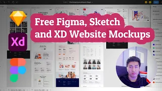 Free Figma, Sketch and XD Website Mockups