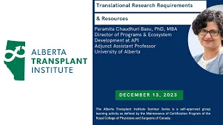 Translational Research Requirements & Resources