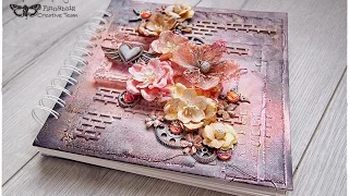 Mixed Media Altered Journal Cover Tutorial ♡ Maremi's Small Art ♡