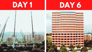 Extreme Mega Engineering, How China build 15 storey hotel in 6 days, Fast Construction