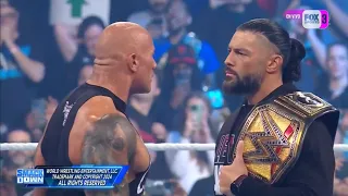 The Rock cara a cara con Roman Reigns - WWE SmackDown 2 de Febrero 2024 Español