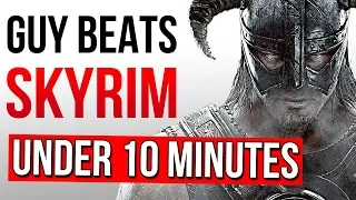 Beating Skyrim in Under 10 Minutes Speedrun - ESO Reacts