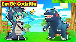 EM BÉ YUMMIE GODZILLA ĐƯỢC HIHA NHẬN NUÔI TRONG MINECRAFT*EM BÉ GODZILLA CUTE 🌝