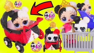 Heartbreaker Baby Custom Big LOL Surprise Dolls Strollers + Lil Sisters Shop in Skipper Barbie Video