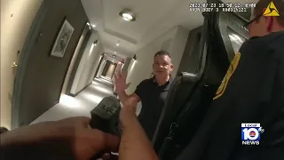 Video: Tampa police officers detain MDPD director