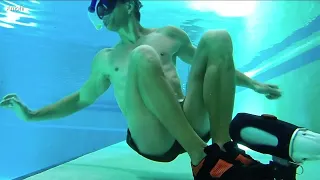 Inventor builds bionic fin 'to swim like a sea creature'