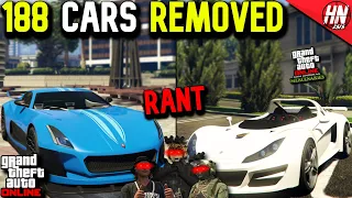 188 Vehicles Removed From GTA Online! RANT ft. @gtanpc @twingoplaysgames