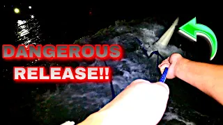 I will NEVER DO THIS AGAIN!! | DANGEROUS Release with 600 Pound SHARK!