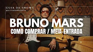 Tudo sobre Bruno Mars no Brasil: como comprar ingressos e meia-entrada (01/05)