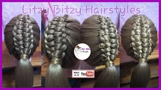 Suspended Infinity Braid | Litzy Bitzy Hairstyles