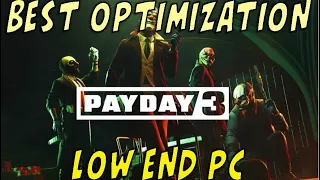 [Payday 3] How to get more FPS and Best Optimization for low end PC - Payday 3