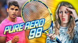 ¡PROBANDO la RAQUETA de CARLOS ALCARAZ! | Babolat PURE AERO 98 2023 Review🔥