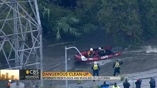 Dangerous cleanup in aftermath of California floods