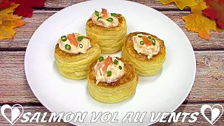 Smoked Salmon Vol Au Vents | Simple & Delicious appetizer Recipe TUTORIAL