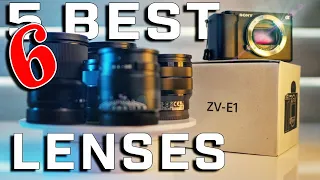 The 5 BEST LENSES for your SONY ZV-E1 or any SONY!