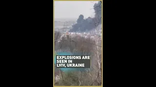 WATCH: Explosions in Lviv region