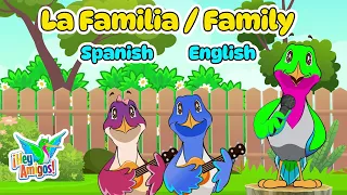 Family Members in Spanish and English for Kids: Interactive Bilingual Kids Song | Hey-Amigos.com