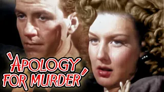 Apology for Murder 1945 Film Noir  Hugh Beaumont Ann Savage Russell Hicks "blatant rip-off"