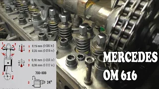 Регулировка клапанов и метки ГРМ | MERCEDES T1 W123 MB 100 | OM 616 617 615