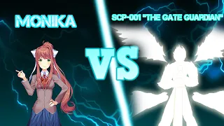 Minecraft Duel: Monika vs SCP-001 "The Gate Guardian" - Doki Doki Literature Club vs SCP Foundation