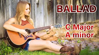 Backing Track in C Major Ballad | 50 BPM