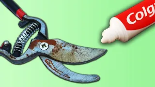 Ingenious Way to Sharpen Pruning Shears in 5 Minutes!