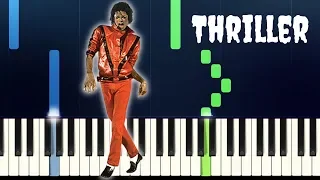 Michael Jackson - THRILLER - Easy/Medium Piano Tutorial