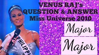 VENUS RAJ's Question & Answer Performance in Miss Universe 2010