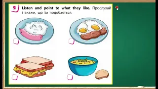 Дистанційне навчання з англійської мови в 1 класі №39Тема: Food.Структура:I like...? I don`t like...