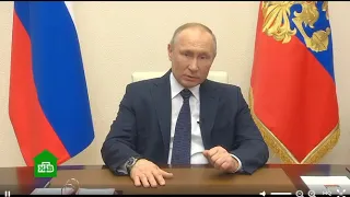 Заявление В.Путина о продлении режима нерабочих дней до 30 апреля 2020 г. 2 апреля 2020 года, Москва